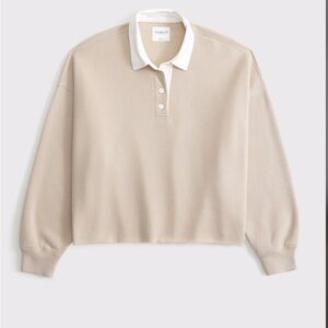 Abercrombie Cropped Polo Sweatshirt
